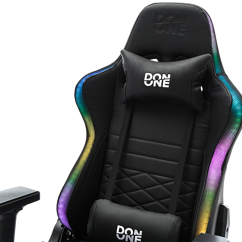 DON ONE - Valentino RGB Gamer Stol MK3 - PU Läder - Upp Till 120 Kg