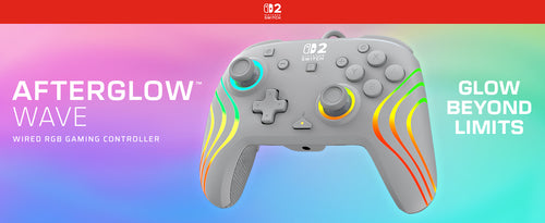 Turtle Beach Afterglow Wave Wired – Switch-controller, grå – Illustration af lys