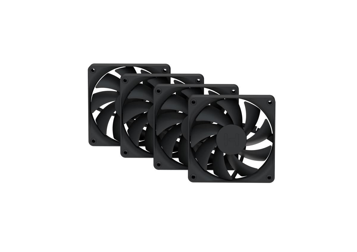 HYTE FA12 FAN - Pitch Black, 4-pack HYTE