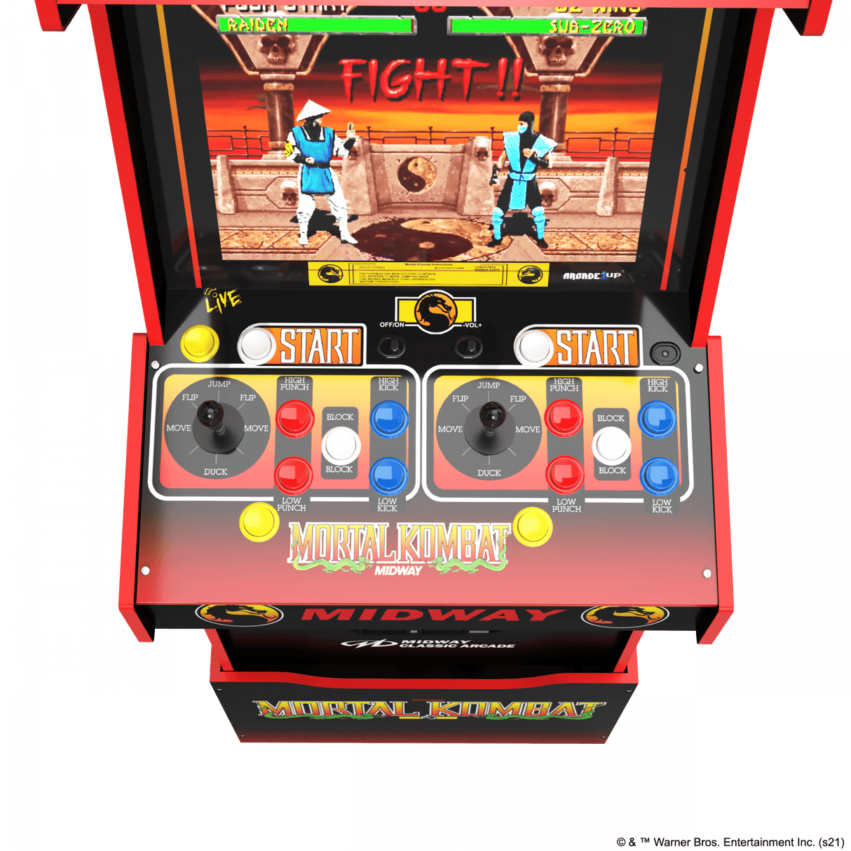 ARCADE 1 UP MORTAL KOMBAT MIDWAY LEGACY 14-IN-1 WIFI ENABLED ARCADE MACHINE Arcade1Up