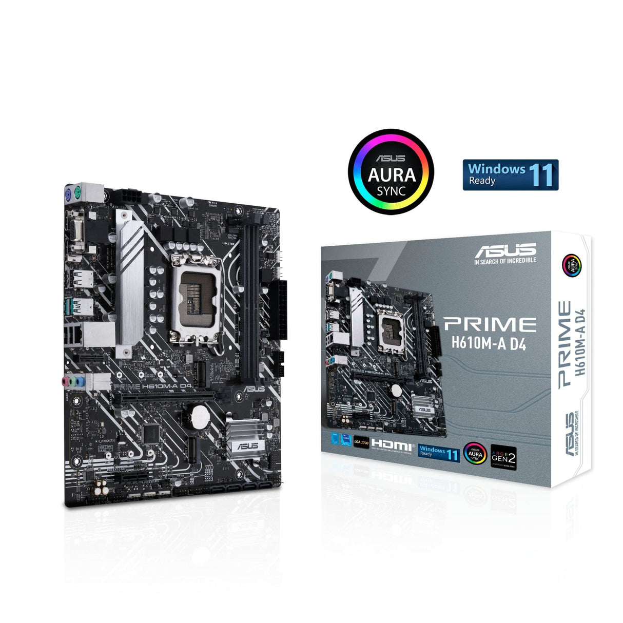 ASUS PRIME H610M-A D4 Micro-ATX LGA1700 Intel H610 Asus