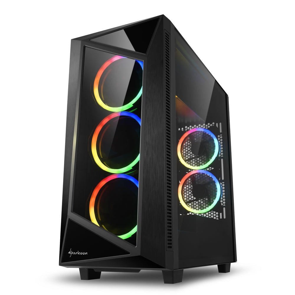 Sharkoon REV200, Tower Case (Black, Tempered Glass)