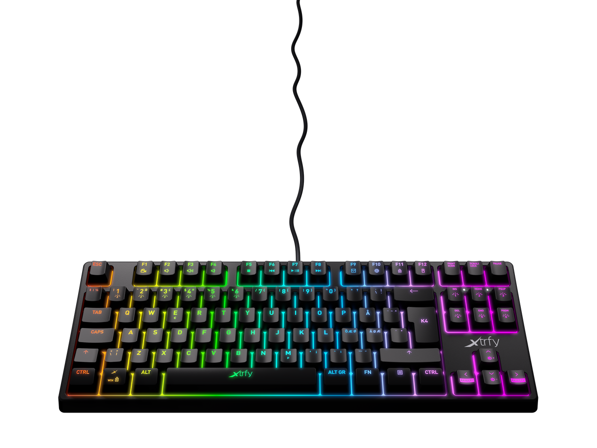 Xtrfy K4 RGB TKL SVART Mekaniskt Speltangentbord RGB