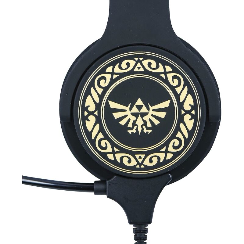 Legend Of Zelda Crest Kids Interactive Headphones Svart