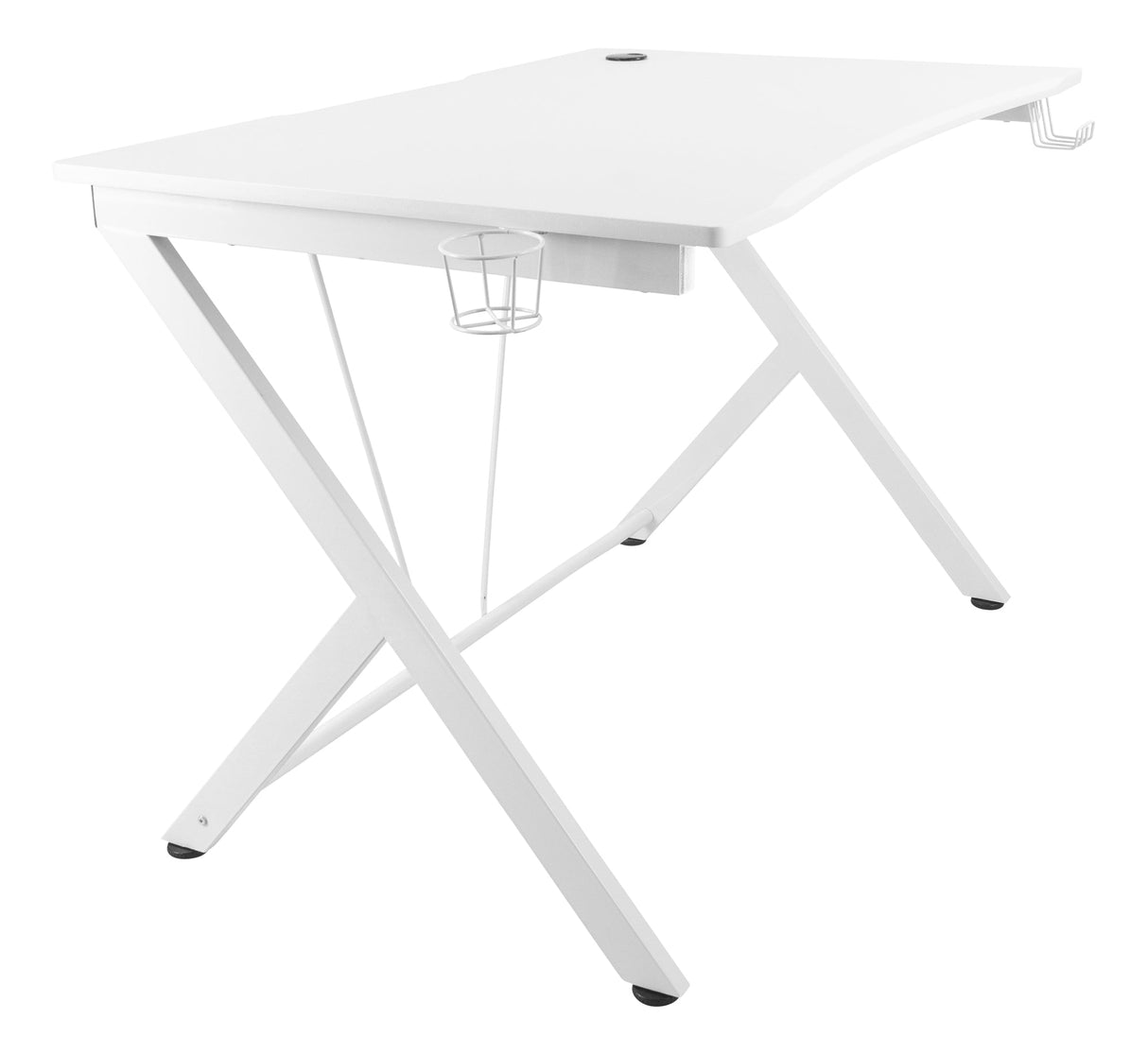 DELTACO GAM-055-W Gamingbord Stål - Vit