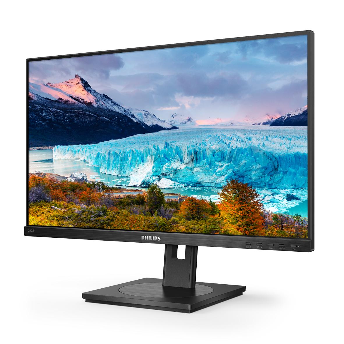 Philips S-line 242S1AE 24 1920 X 1080 (Full HD) DVI VGA (HD-15) HDMI DisplayPort 75 Hz Pivot Monitor