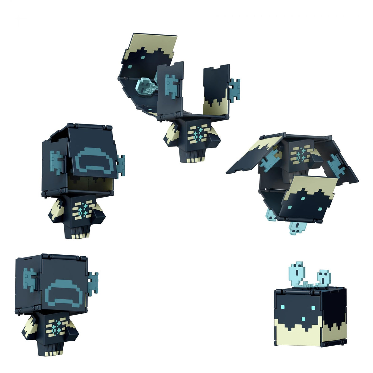 Minecraft - Mob Head Minis Flipping Figs - Warden & Sculk Catalyst