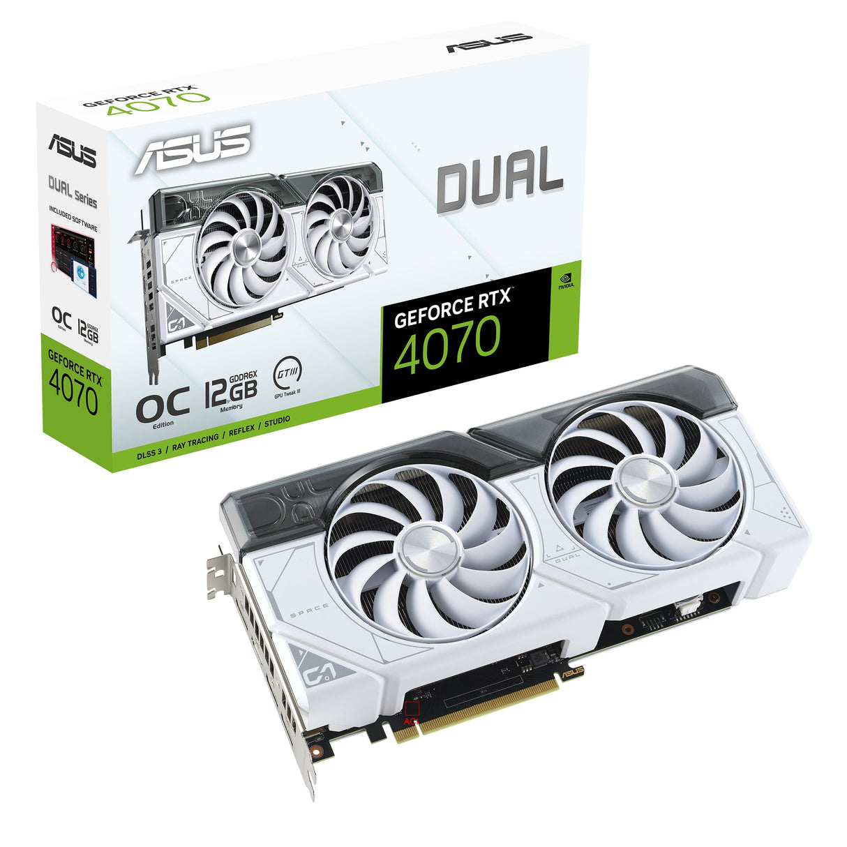 ASUS GeForce RTX 4070 12GB DUAL OC WHITE EDITION