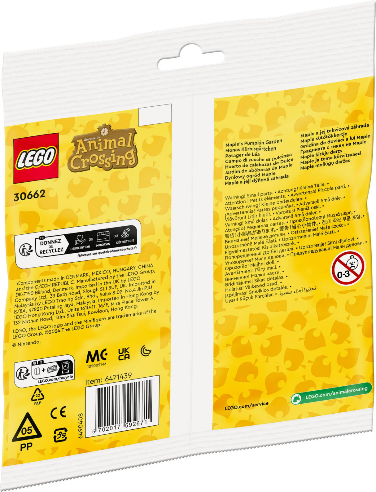 LEGO 30662 Animal Crossing Mona's Pumpkin Patch LEGO