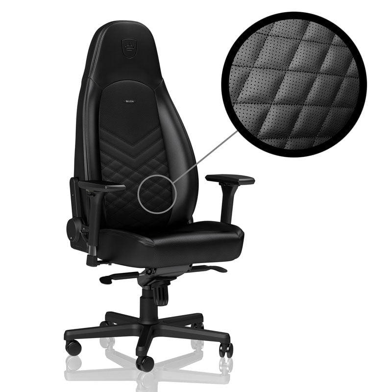 noblechairs ICON Svart/Svart