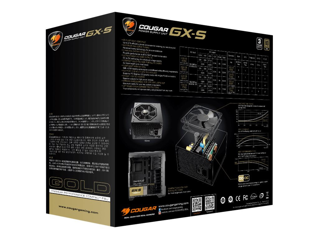 Cougar GX-S550 Strömförsörjning 550Watt