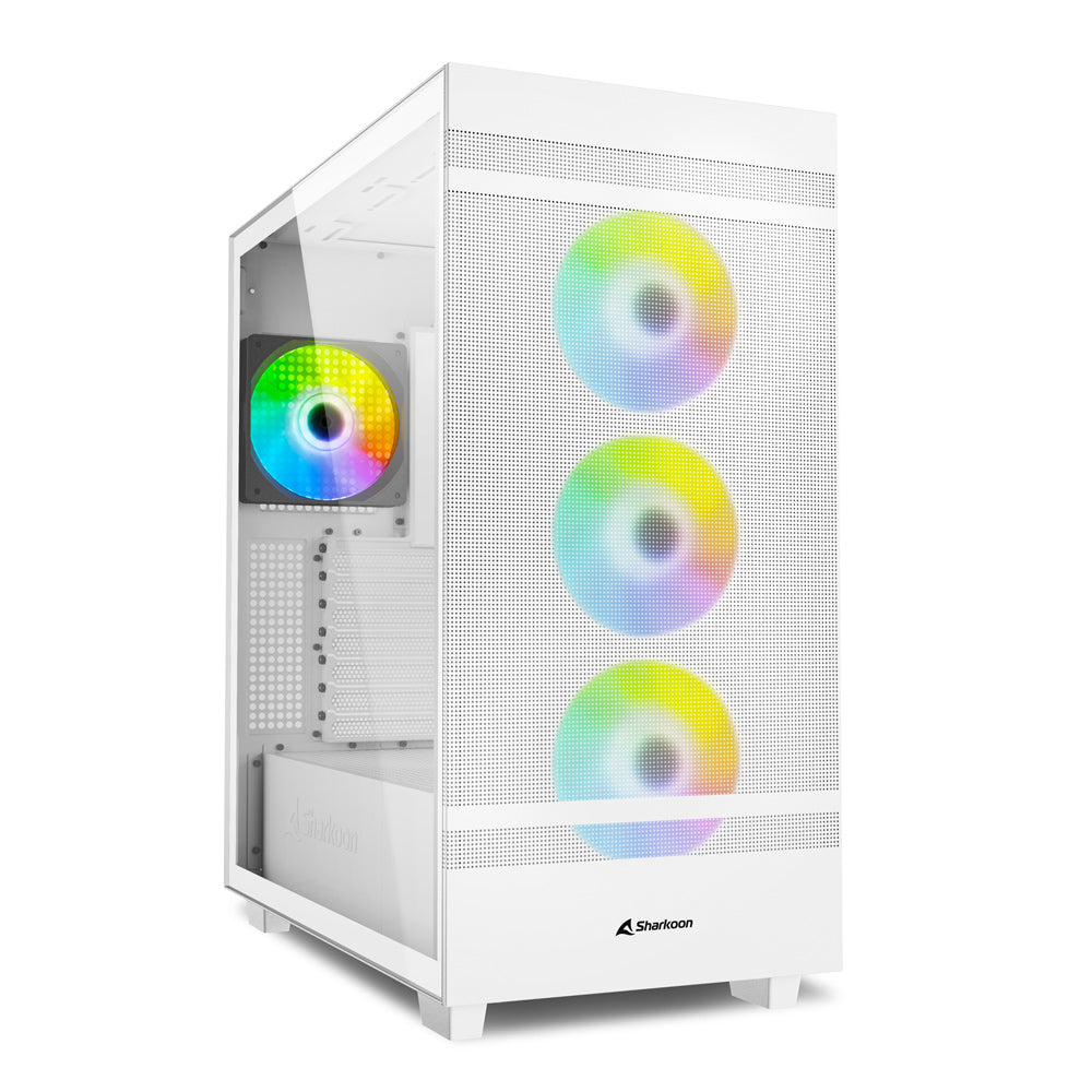 Sharkoon Rebel C50 RGB, tower case (white, tempered glass)