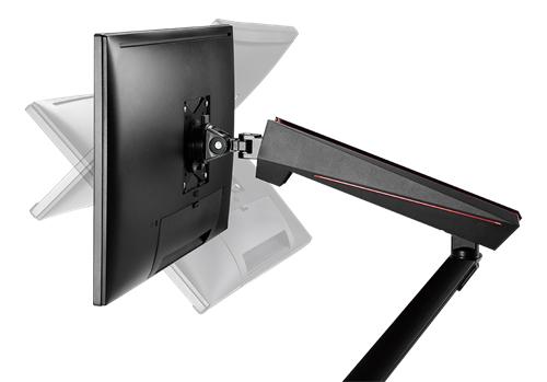 Dubbel Skärmar Fjäderstödd Pro Gaming Monitor Arm
