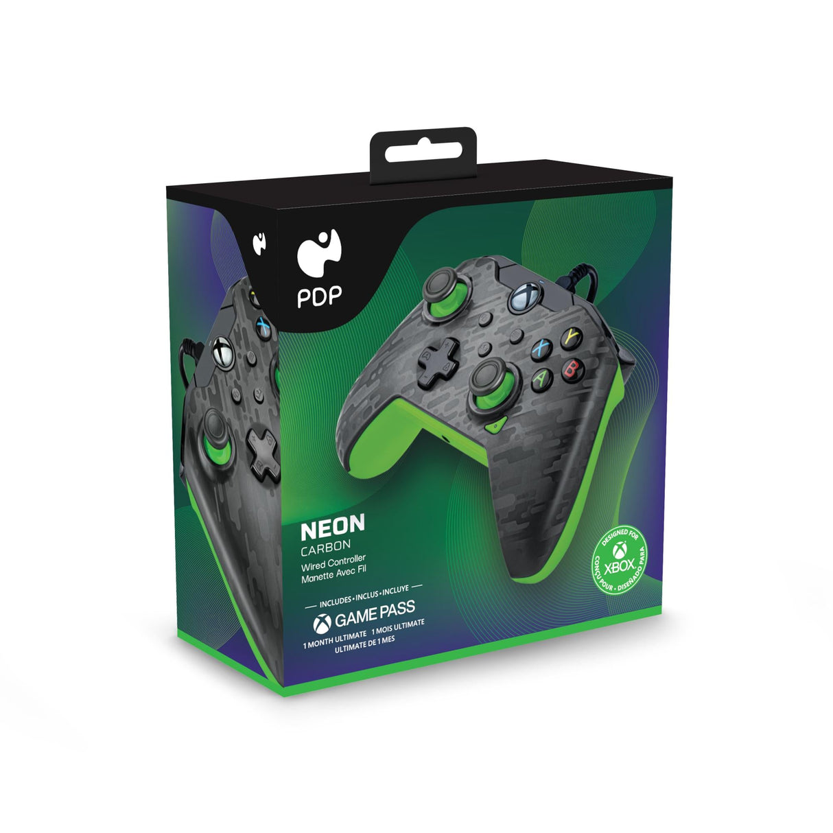 PDP Wired Controller Xbox Series X Carbon - Neon ( Green ) PDP