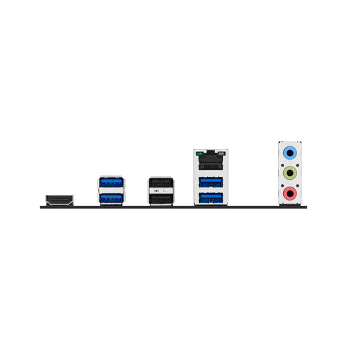 Bagpanel med HDMI, USB og 2,5 Gbit netværk