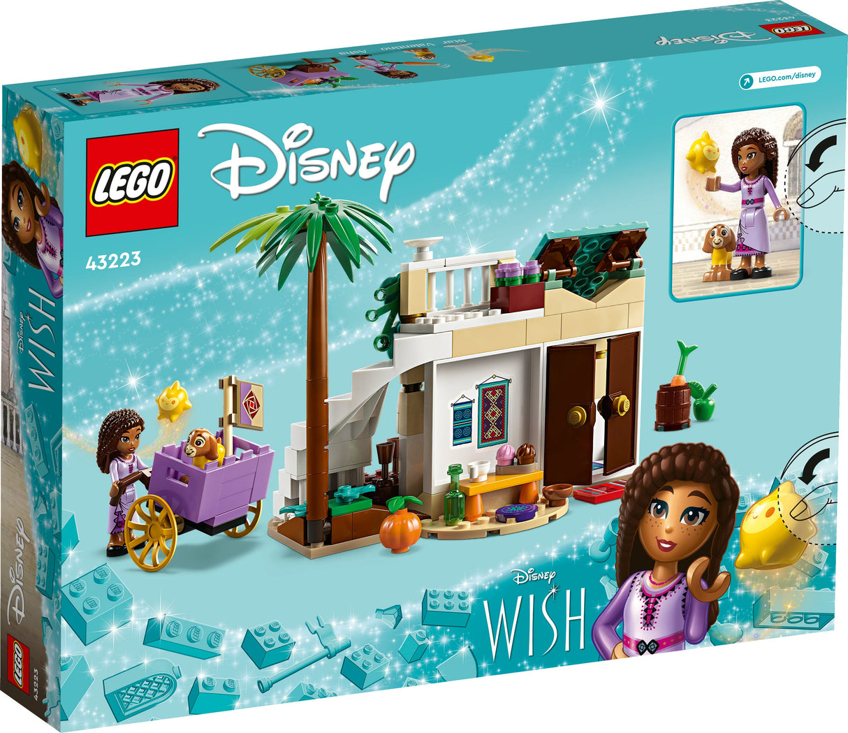 LEGO 43223 Disney önskar Asha I Rosornas Stad, Byggsats