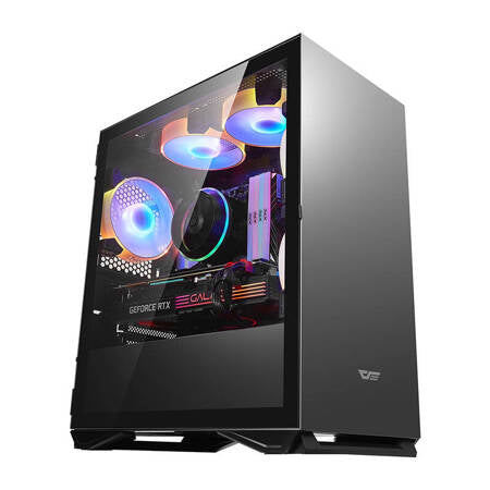 Darkflash DLM22 Datorfodral + 6 Fläktar (svart)