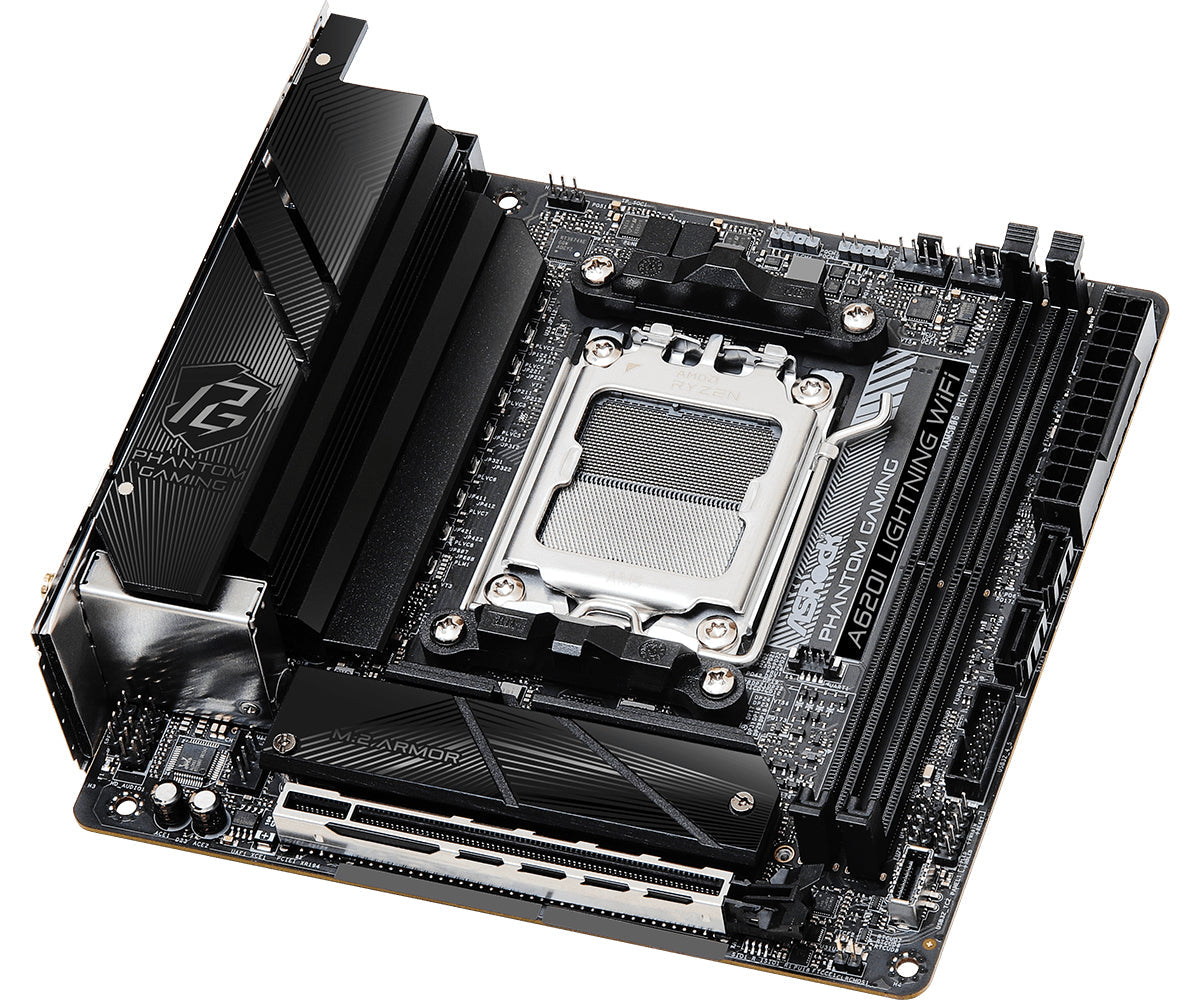 ASRock Phantom Gaming A620I Lightning WiFi Micro-ATX Socket AM5 AMD A620