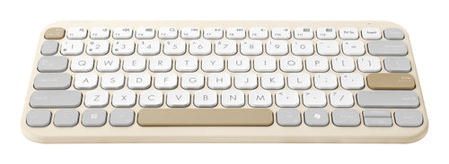 ASUS Marshmallow KW100 beige/grå – set skråt fra siden