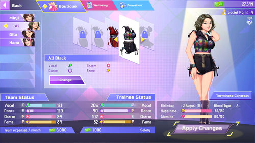 K-pop Idol Stories: Road to Debut – PlayStation 5 – skærmbillede fra spillet