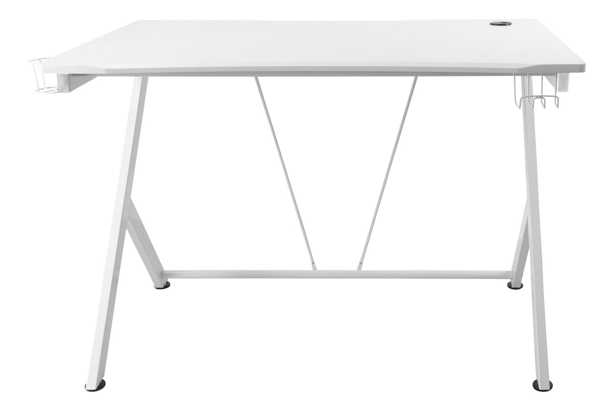 DELTACO GAM-055-W Gamingbord Stål - Vit