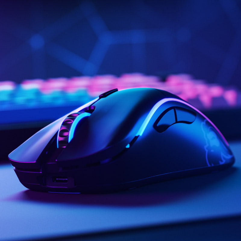 Glorious Model D Trådlös Spelmus - Svart