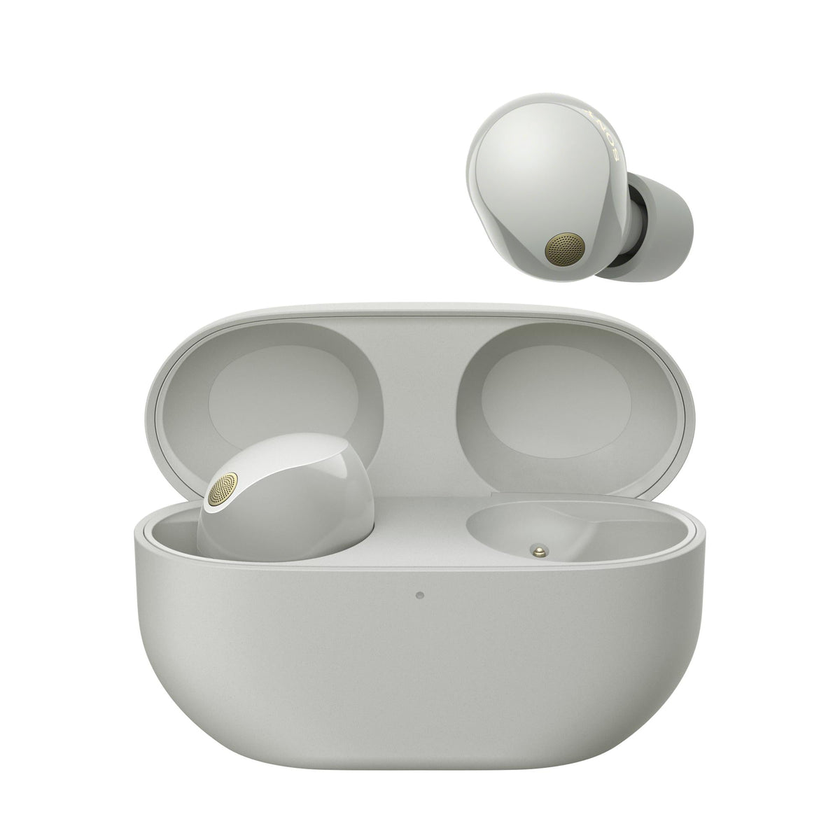 Sony WF-1000XM5 – trådløse in-ear-øretelefoner med støjreduktion – sølv – produktdetalje 2