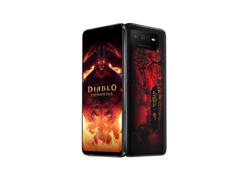 ASUS ROG Phone 6 Diablo Immortal Edition – vist i en samlet opsætning (vinkel 5)