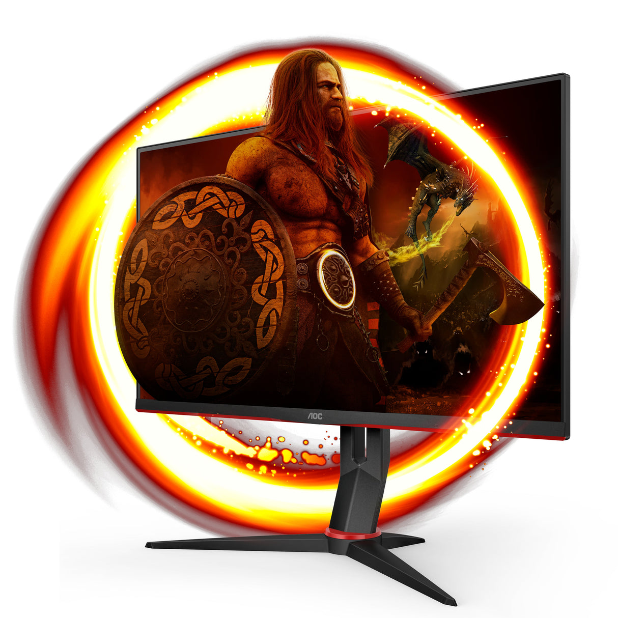AOC Gaming Q27G2U/BK 27 2560 X 1440 HDMI DisplayPort 144Hz Pivot-skärm