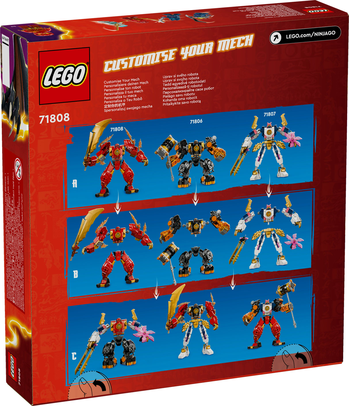 LEGO 71808 Ninjago Kai's Fire Mech, Byggleksaksväska