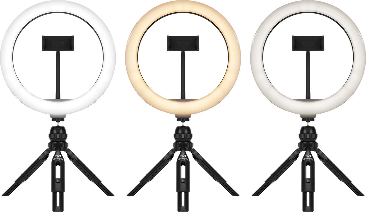 Streamplify LIGHT 10 Ring Light, 25,4cm, 5V USB - Svart