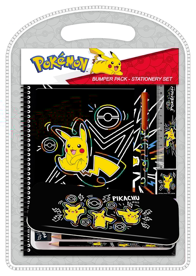 Pokémon - Neon - Dekalset Med Plåtfodral Och Anteckningsbok (161506884)
