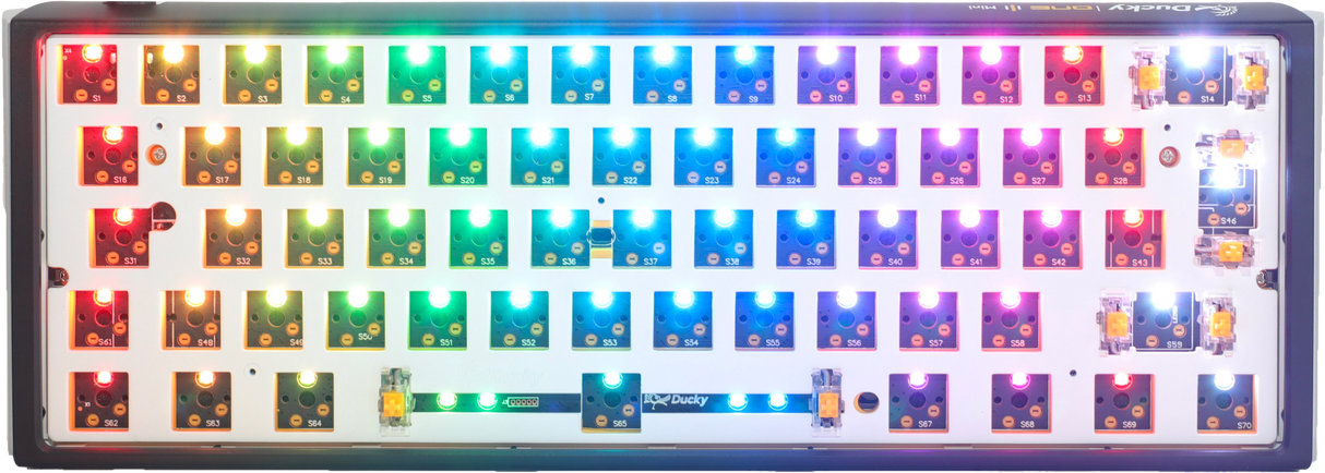 Ducky One 3 - Hot Swap ISO Barebone Black - Mini 60% - RGB - Utan Switchar/knappsatser