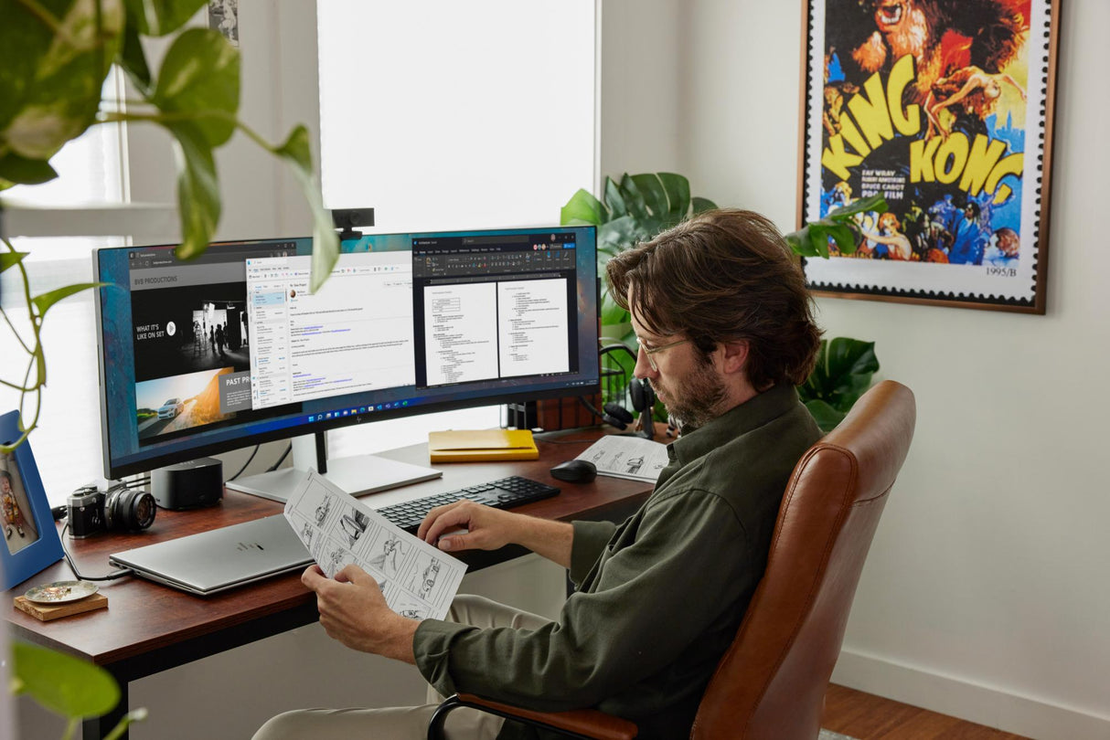 HP E45c G5 44.5 5120 x 1440 (UltraWide) HDMI DisplayPort USB-C 165Hz Dockingskærm Hewlett-Packard
