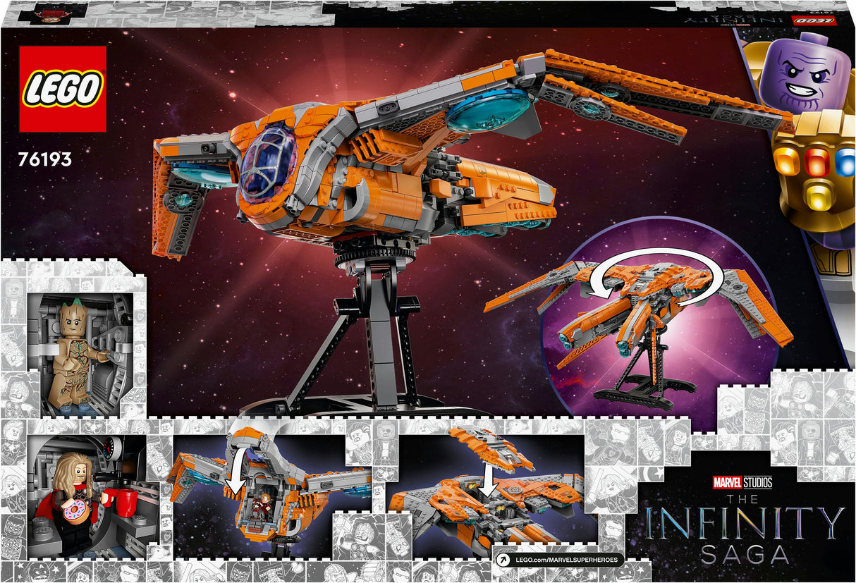 LEGO 76193 Marvel Super Heroes The Guardian Ship, Building Toy Kit - 76193