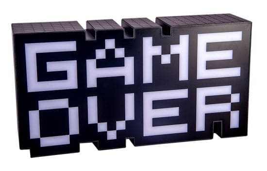 GAME OVER Ljusskylt