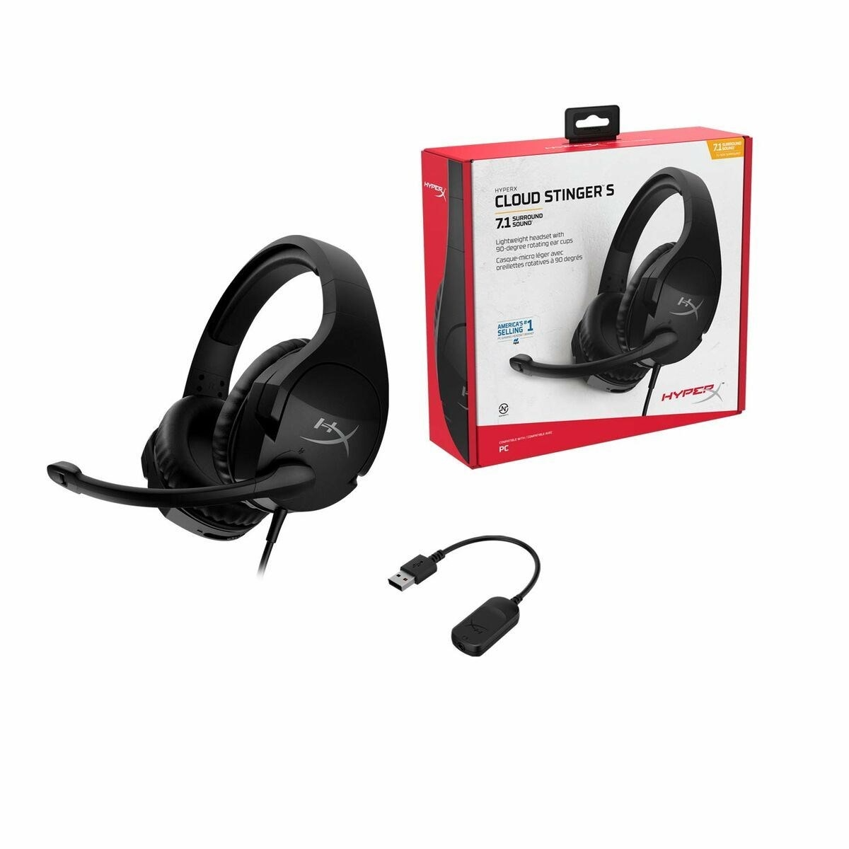 HYPERX CLOUD STINGER S 7.1 GAMING HEADSET FÖR PC