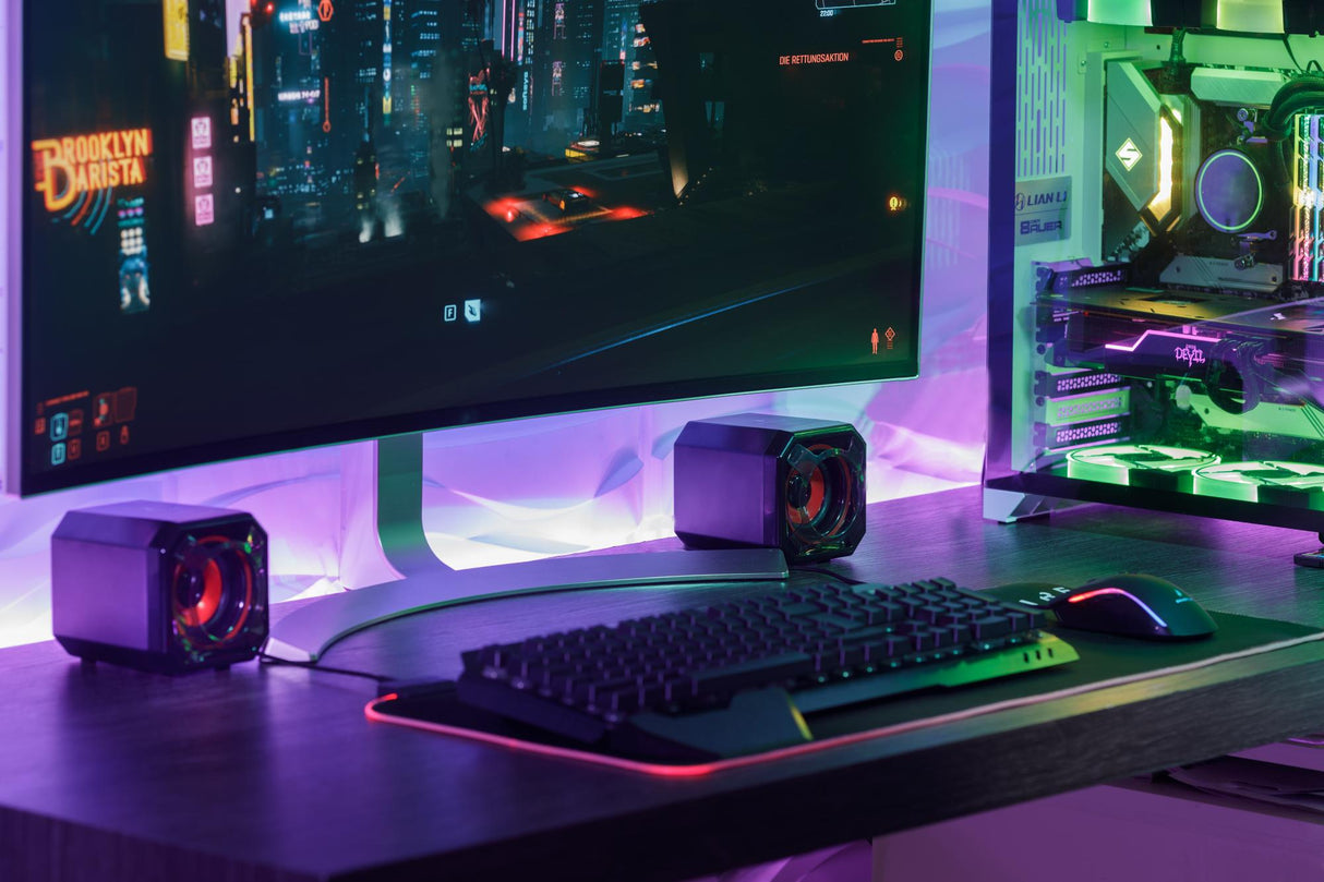 SUREFIRE - Gator Eye Gaming-högtalare, Röd