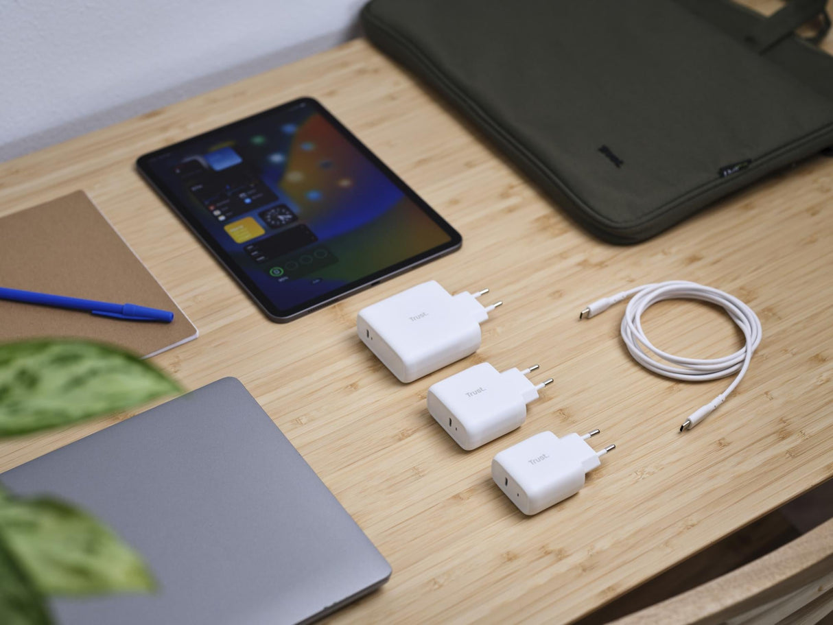 TRUST MAXO 65W USB-C LADDARE - VIT
