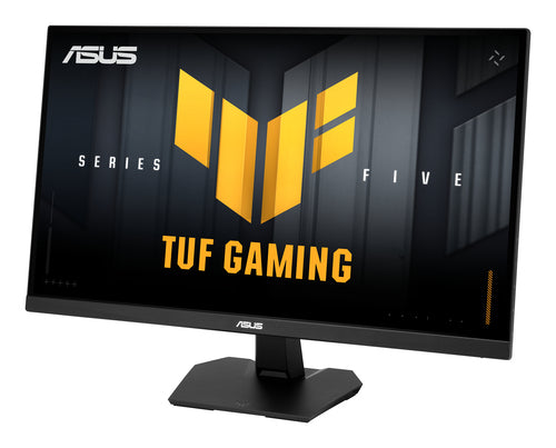 ASUS TUF Gaming VG27AQME5F – skråt forfra med fod