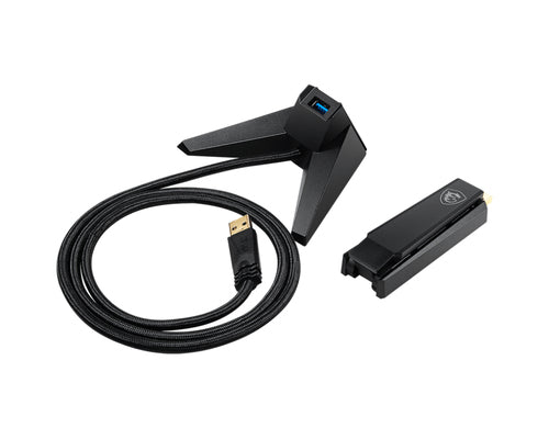 MSI AX1800 – Wi-Fi 6 USB-adapter med holder – holder med kabel