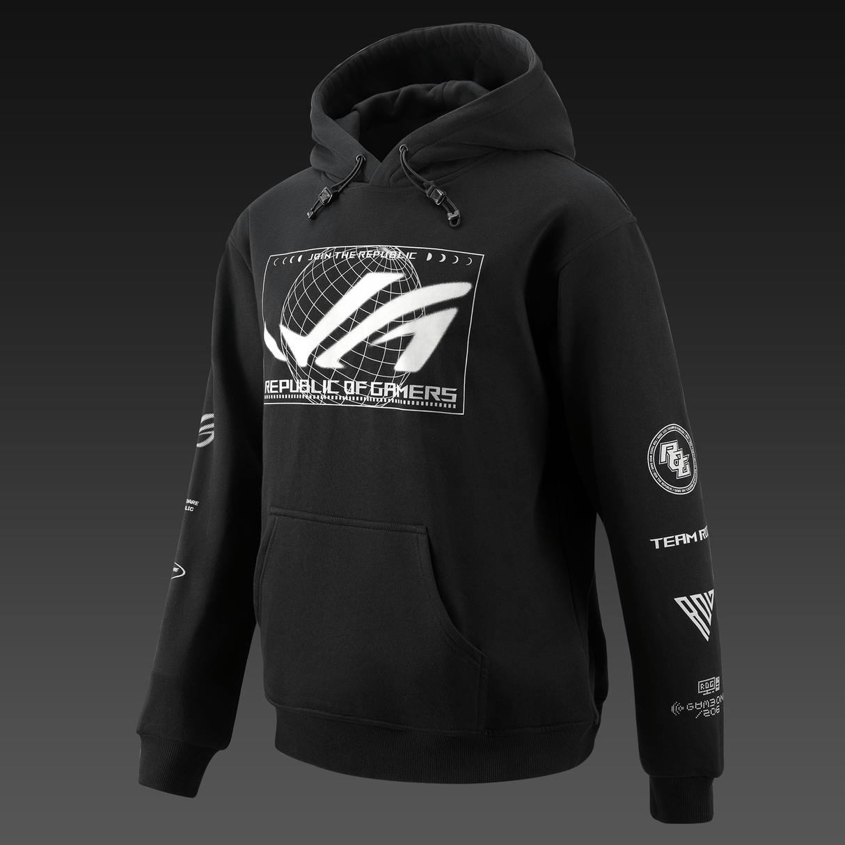ASUS ROG COSMIC LIT HOODIE - Regular Fit - Svart