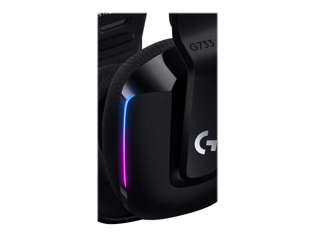 Logitech G G733 LIGHTSPEED Trådlös RGB Svart