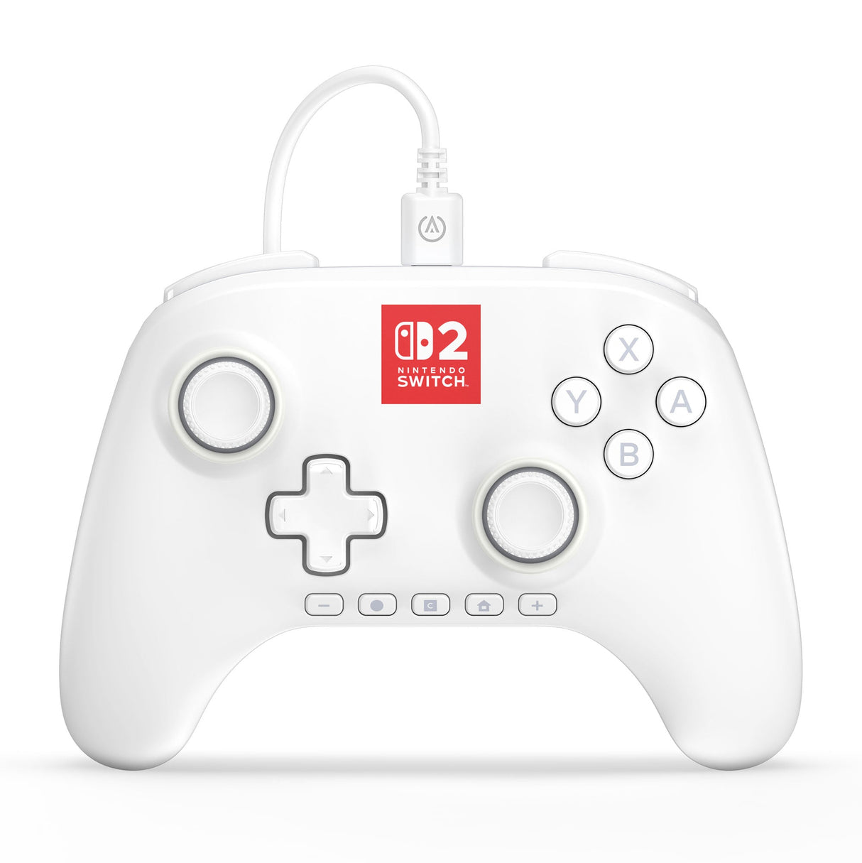PowerA Advantage Wired Controller for Nintendo Switch 2 with Lumectra - White PowerA