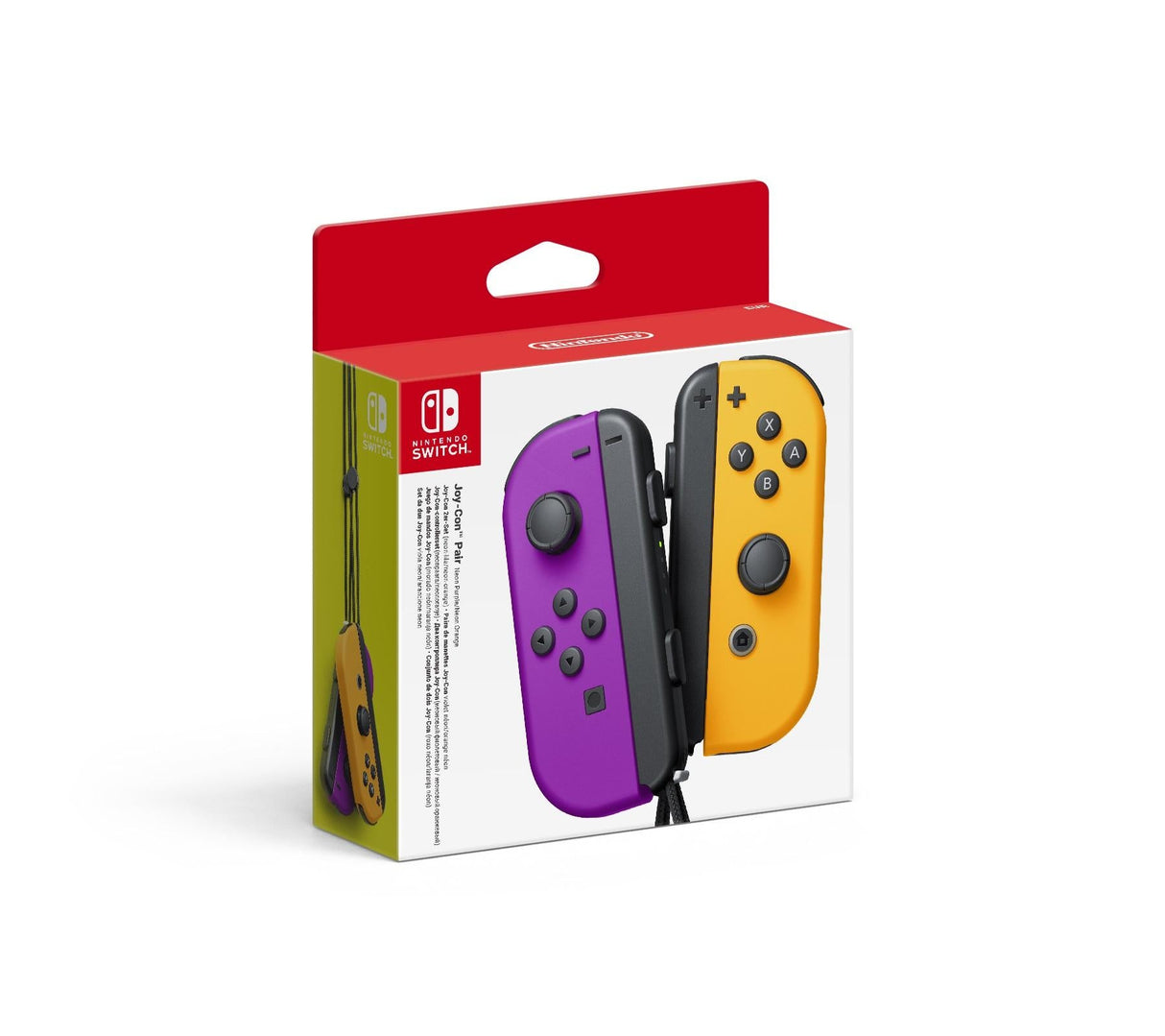 Nintendo Switch Joy-Con Controller Par - Neon Lila (L) & Neon Orange (R)