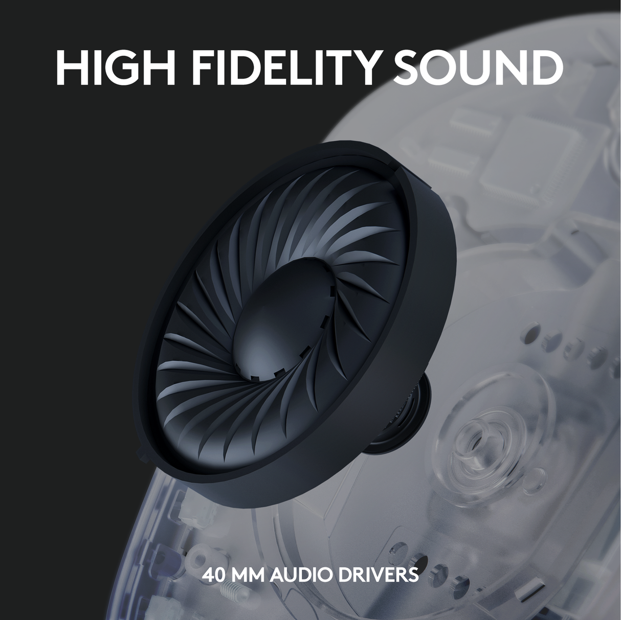 Logitech - G435 Lightspeed Wireless Gaming Headset - Vit