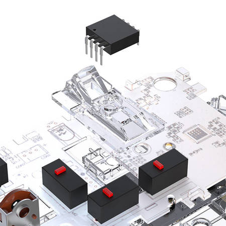 Trådlös Spelmus + Laddningsdocka Dareu A955 RGB 400-12000 DPI (svart)