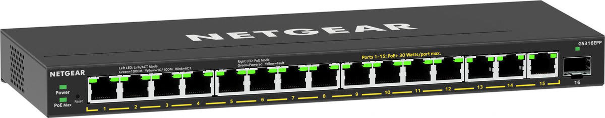 Netgear 16PT GE PLUS SWCH W/ HI-PWR POE+ Netgear International Limited