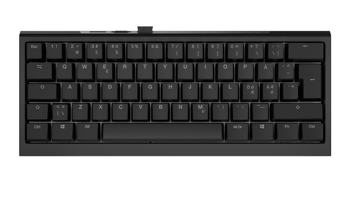 Ducky One X - Black Nordic - Mini 60% - Ducky Inductive Switch (analog) Tri-Mode (trådlös, BT, Sladd)