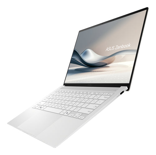 ASUS Zenbook S14 UX5406SA-PV524W – set skråt forfra (vinkel 2); layout på billedet er illustrativt